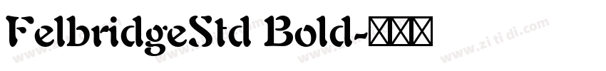 FelbridgeStd Bold字体转换
